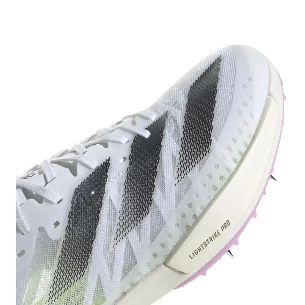 Adidas Adizero Ambition Track Spikes Sz 12 Men / 13W White Volt Sprint Running